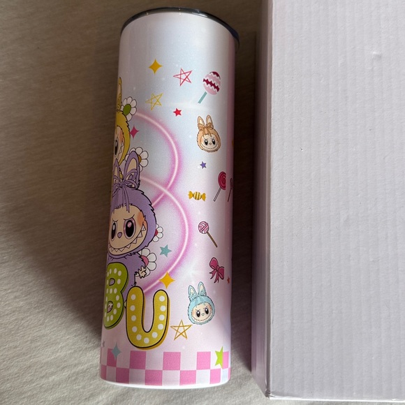 Brand New in Box Labubu Colorful Tumbler, includes Sliding Top & Straw - Picture 2 of 7